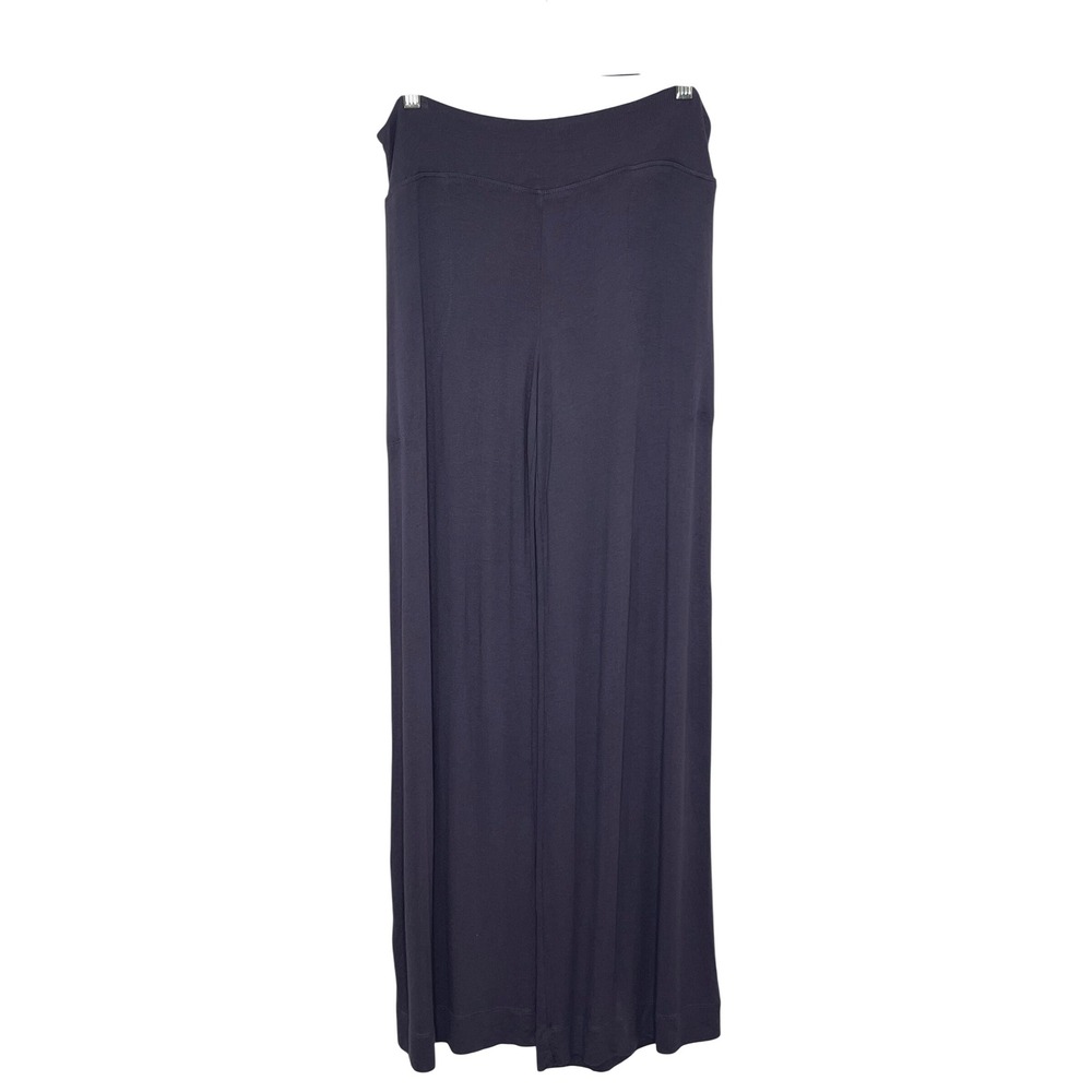 Athleta Well Rested Rib Sleep Wide Leg Pant Navy Blue Medium Modal Pajamas